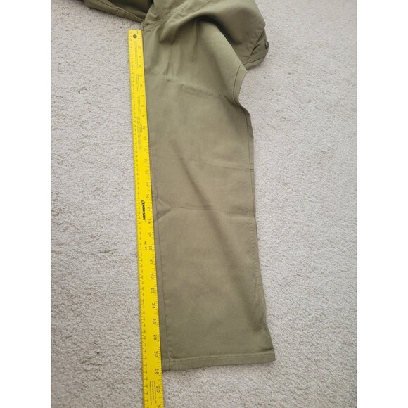 NWT Quince Organic Stretch Cotton Twill Relaxed Overalls Women Small Olive - Picture 8 of 11